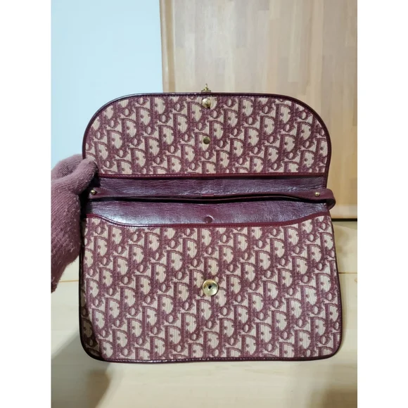Christian Dior Vintage Saddle Clutch Shoulder Bag